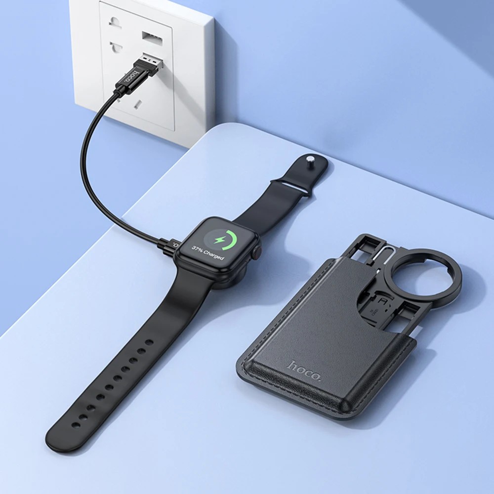 HOCO CW58 Multifunctional Apple Watch wireless charger - black