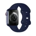 Hoco Apple Watch 42 / 44 / 45 / 49 mm. Flexible Series Classic Sports Silicone Strap - Navy Blue