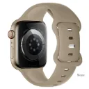 Hoco Apple Watch 38 / 40 / 41 mm. Flexible Series Classic Sports Silicone Strap - Stone Color Off White