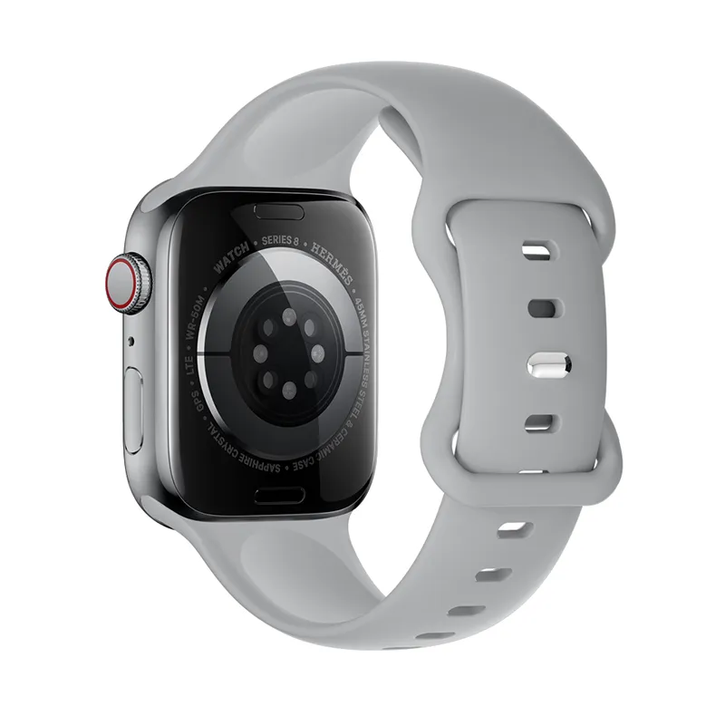 [10014868] Hoco Apple Watch 38 / 40 / 41 mm. Flexible Series Classic Sports Silicone Strap - Gray