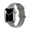 Hoco Apple Watch 38 / 40 / 41 mm. Flexible Series Honeycomb Silicone Strap - Gray