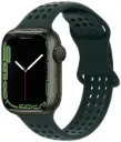Hoco Apple Watch 38 / 40 / 41 mm. Flexible Series Honeycomb Silicone Strap - Olive Green
