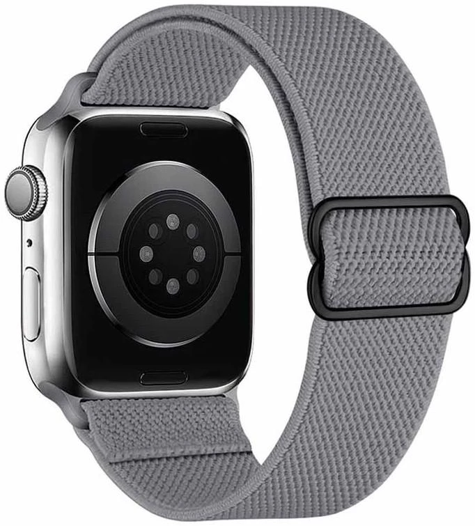 [10014695] HOCO Apple Watch 38/ 40/ 41  mm Fashion Series Elastic Nylon Strap - Gray