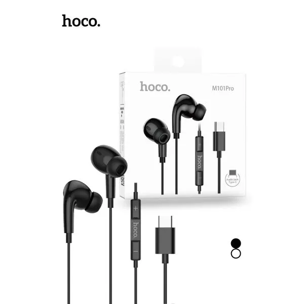 [10011377] Hoco M101 Pro Crystal USB-C Handsfree - Black