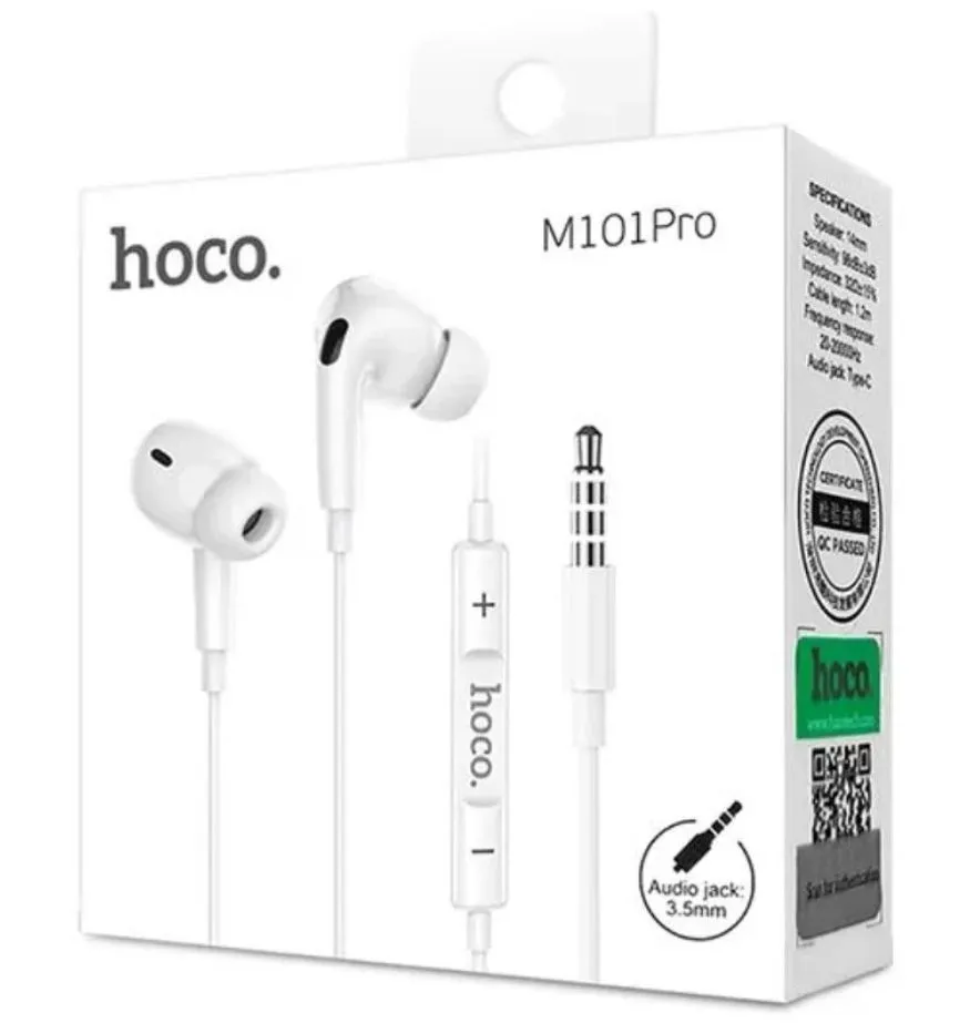 [10011372] HOCO M101Pro Earphones (White)