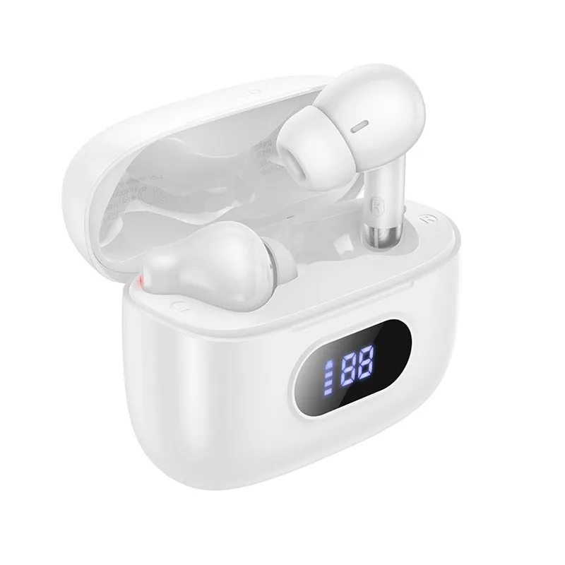 [10015859] HOCO EQ2 Plus Thought True Wireless BT Headset - White