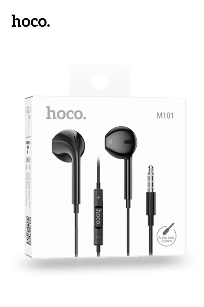 [10011369] HOCO M101 Crystal 3.5mm Handsfree - Black