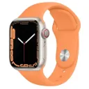 Hoco Apple Watch 42 / 44 / 45 / 49 mm. Flexible Series Classic Sports Silicone Strap - Calendula Orange