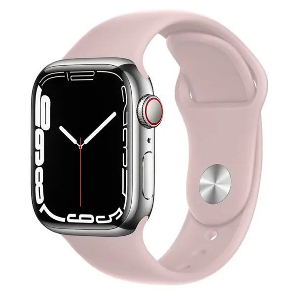 [10014606] Hoco Apple Watch 42 / 44 / 45 / 49 mm hoco. Flexible Series Classic Sports Silicone Strap - Powder Sand Pink