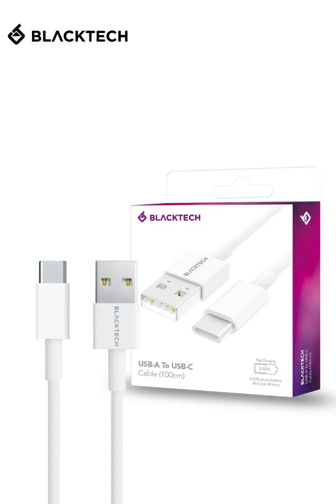 [10008641] Blacktech USB A to USB C Cable