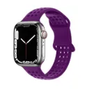 Hoco Apple Watch 38 / 40 / 41 mm. Flexible Series Honeycomb Silicone Strap - Dark Purple