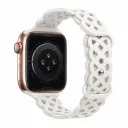 Hoco Apple Watch 38 / 40 / 41 mm. Flexible Series Rhombus Hollow Silicone Strap - White