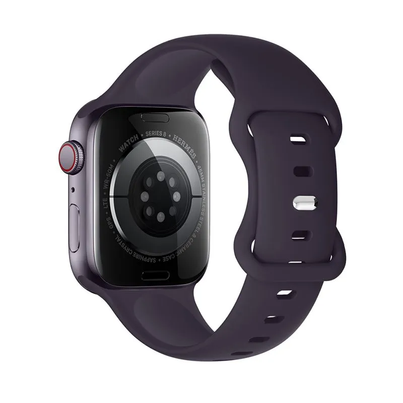 [10014886] Hoco Apple Watch 38/40/41 Flexible Premium Silicon Watch - Crimson Cherry